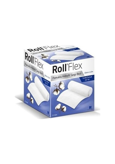 Flex 10cmx1.5m 10 Adet Pamuklu Hidrofil Sargı Bezi