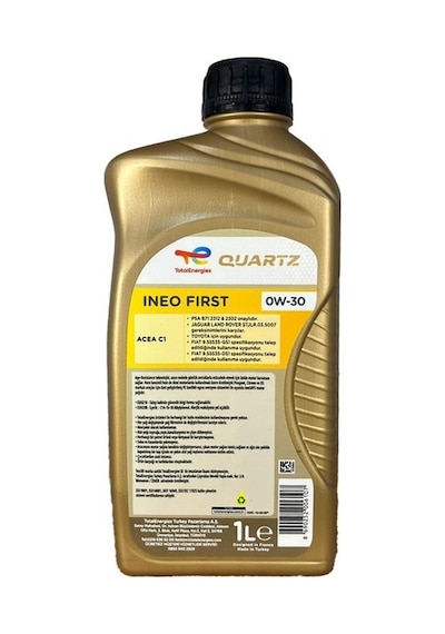 Total Quartz 0W-30 Ineo First Partiküllü Motor Yağı 1 L