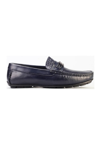 Cabani Hakiki Deri Lacivert Erkek Loafer Lacivert (521651357) Lacivert