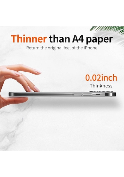 Apple Uyumlu iPhone 14 Plus 6.7 Kilif Sararmayan Ince Seffaf Sert Pc Whi 557115859