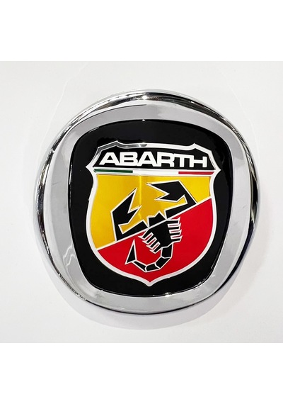 Abarth Logo Ön Panjur Arması Krom Çerçeveli 85mm