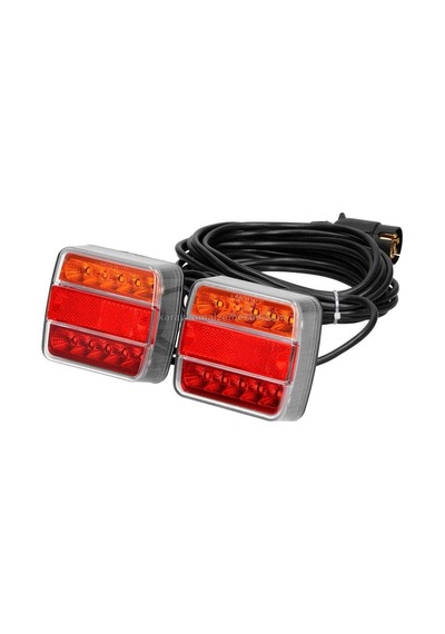 Led Römork Stop Lambası 7 Pin Set Mıknatıslı 7,5m - 12v-87