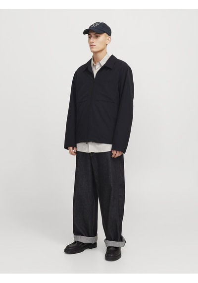 Jack & Jones Erkek Gömlek Yaka Ceket - Perfect - 12270677 Black Siyah Jack & Jones Erkek Gömlek Yaka Ceket - Perfect - 12270677 Black Siyah