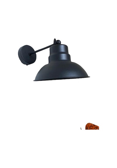 Rsylight Retro Metal Dekoratif Rustik Siyah Mafsallı Duvar Aplik Siyah