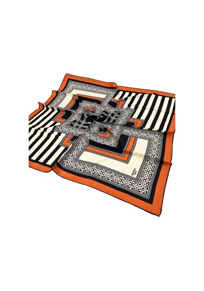 Moda Trend Twill Eşarp - 2140 - Turuncu - Turuncu