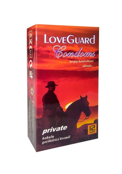 Love Guard Private Kokulu Kremli Prezervatif 12'li