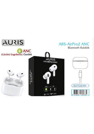 Auris Ars-airpro 2 Anc Bluetooh Anc Gürültü Engelleme Özellikli Kulaklık