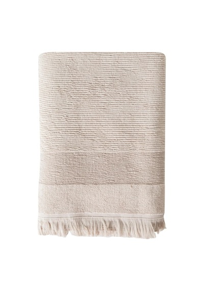 Borla Bej Banyo Havlu 90x150 Çok Renkli