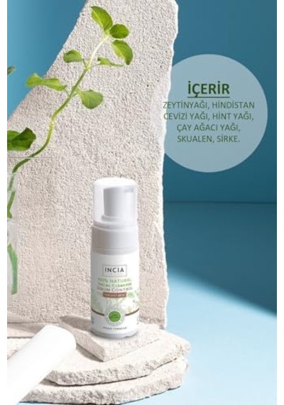%100 Doğal İpeksi Yüz Temizleme Köpüğü Makyaj Akne Siyah Nokta Sivilce Yağlı Ciltler Vegan 125 Ml