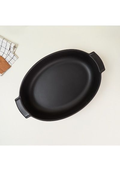 Aryıldız Elissa Oval Fırın Kabı Mat Siyah 40 Cm Çok Renkli