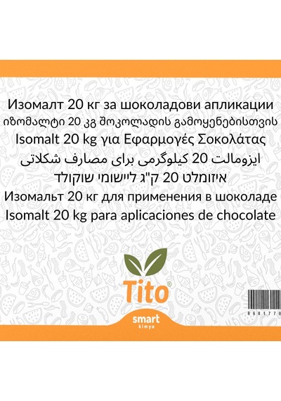 Çikolata Uygulamaları İçin İzomalt E953 20 Kg