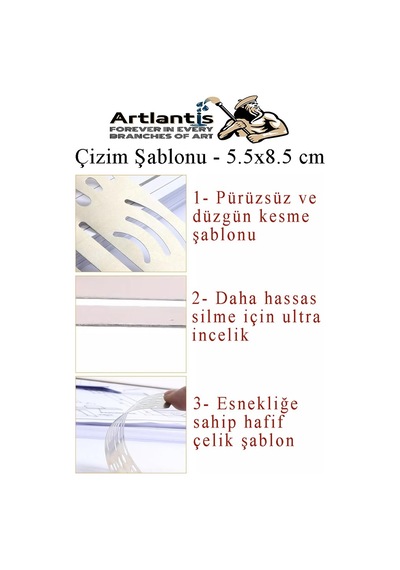 Silgi Şablonu Metal 5.5x8.5 Cm 1 Adet Paslanmaz Çelik Silgi Şablonu Çizim Şablonu Cetveli Mimari Mühendislik