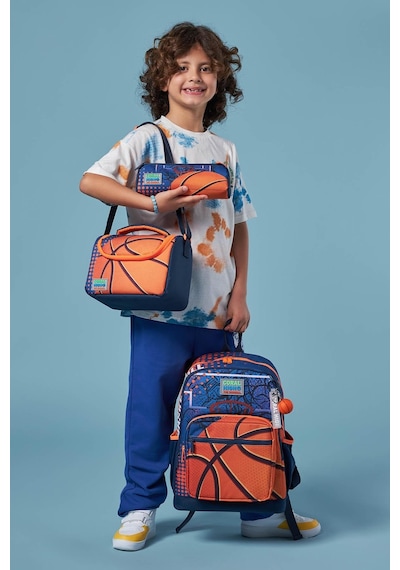 Coral High Kids Turuncu Lacivert Basketbol Desenli 3 Lü Okul Çanta Seti Set0123766