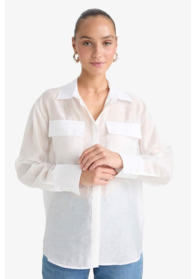Defacto Regular Fit Uzun Kollu Gömlek F9140ax25wnwt34 Beyaz