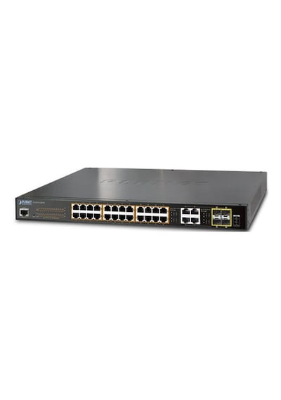 Planet Pl-gs-4210-24p4c 24 Port Gigabit Poe 4 Port Sfp 220w Poe Yönetilebilir Switch