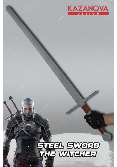 Kazanova Design Geralt Steel Katlanabilir Cosplay Figür The Witcher