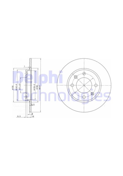 Delphı Arka Fren Aynası P106 Saxo 1.6i.1.6i Gtı 96 206 98 306 97-01 Xsara 97 247x8x4dl Bg2800 4249.f5 4246.g6 95661749