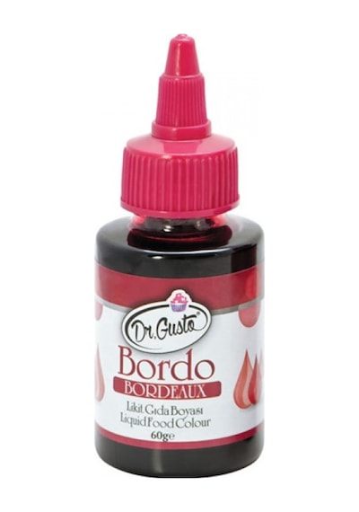 Dr. Gusto Likit Sıvı Gıda Boyası Bordo 60 G