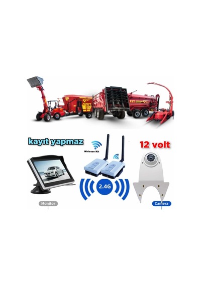 5 İnç Monitör+tepe Kamera +wifi Görüntü Aktarıcı Seti 12 Volt