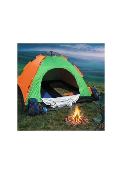 Buffer 6 Kişilik Otomatik Kurulum Kamp Çadırı Outdoor Aile, Doğa, Suya Dayanıklı Hızlı Kurulum Ça Yeşil