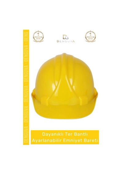 Baret Essafe Ce Belgeli Havalandırmalı Ekonomik Profesyonel İş Güvenliği Sarı Emniyet Bareti