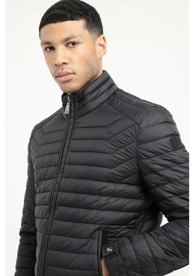 Dufy Erkek Slim Fit Kapüşonlu Siyah Mont-25389