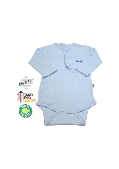 Sema Baby Uzun Kol Kaşkorse Badi (Body) Mavi