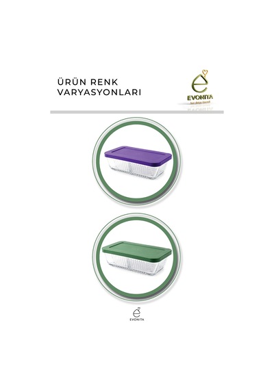 Bölmeli Cam Saklama Kabı Kapaklı Kahvaltılık Tereyağlık Reçellik Buzdolabı Organizer Şeffaf
