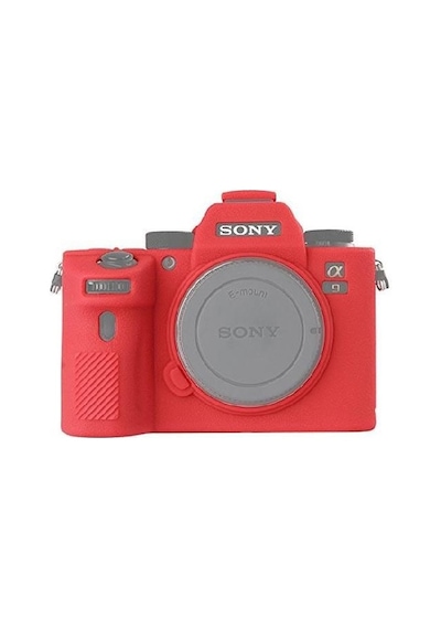 Dp Sony A7R3 Silikon Kılıf Kırmızı