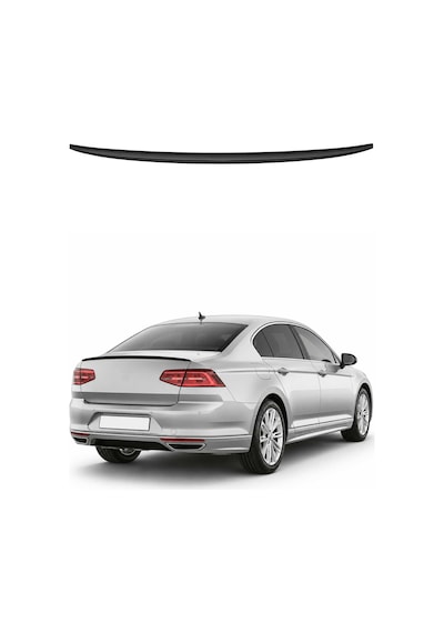 Vw Passat B8 2015-2022 Arası Uyumlu Araca Özel Bagaj Spoileri Piano Siyah 1 Parça
