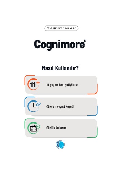 Cognimore 60 Kapsül Tabvitamins Tanışma Paketi Shaker Hediyeli