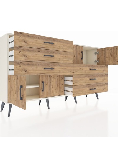 Arges Konsol 2 Raflı 6 Çekmeceli 4 Kapaklı 176x30x99 Aytaşı-çam Atlas Çam/atlas Çam - Aytası Arges Konsol 2 Raflı 6 Çekmeceli 4 Kapaklı 176x30x99 Aytaşı-çam Atlas Çam/atlas Çam - Aytası