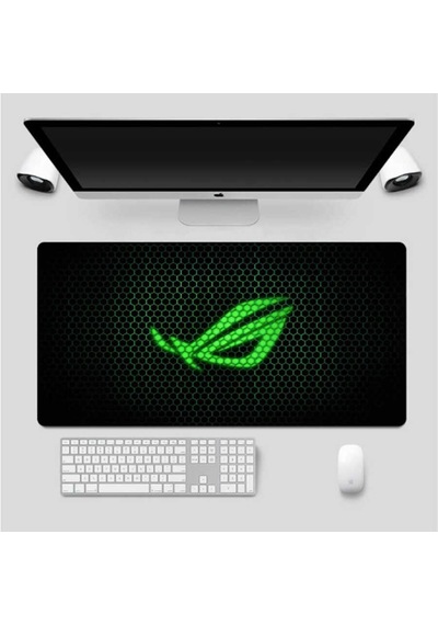Asus ROG Baskılı 90*30 cm. Oyuncu Mousepad Kaymaz Taban Mouse Pad