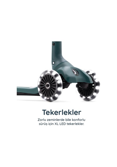 Smartrike Xtend Mini+ 2 Aşamalı Büyüyen Çocuk Scooter 2-9 Yaş Katlanabilir Led Tekerlekli Pine Green