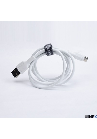 Winex CA58 2.4A UsbA to Type-C Data ve Hızlı Şarj Kablosu Beyaz