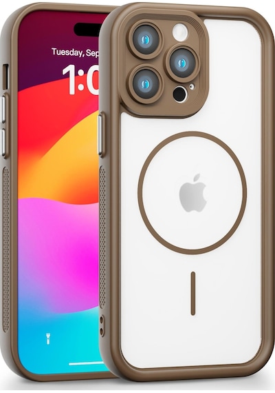 Apple Uyumlu iPhone 14 Pro Max  Kamera Korumalı Magsafe Wireless Şarj Özellikli Mat Silikon Haki Renkli Silikon Telefon Kılıfı