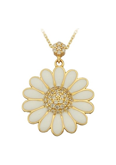 Altın Papatya Kolye G10217