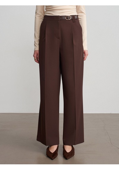 Dilvin 72662 Orta Bel Kemerli Pantolon-kahve