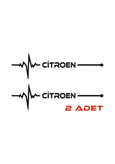 Citroen İçin Uyumlu Aksesuar Nabız Sticker 30 8 Cm