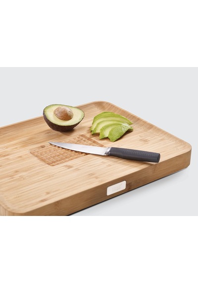 Cut&carve Plus Büyük Bambu Kesme Tahtası, Bambu