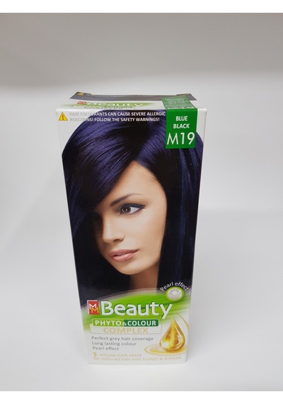 Mm Beauty Bitkisel Saç Boyası Mavi Siyah M19