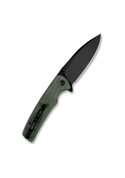 Sencut Sachse Flipper & Button Lock & Thumb Stud Knife Micarta Handle Çakı Yeşil