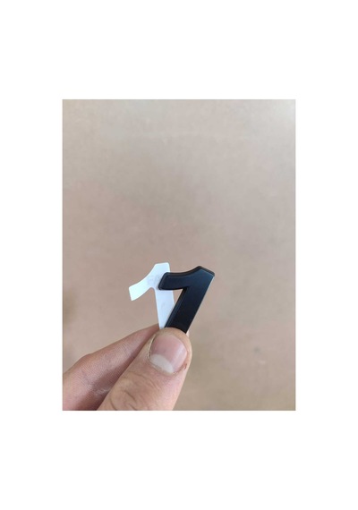 Yapışkanlı Kapı Numarası Kapı No Siyah Küçük Boy 50 Mm 5cm Siyah Renk Numaralar 1 Adet 1 1