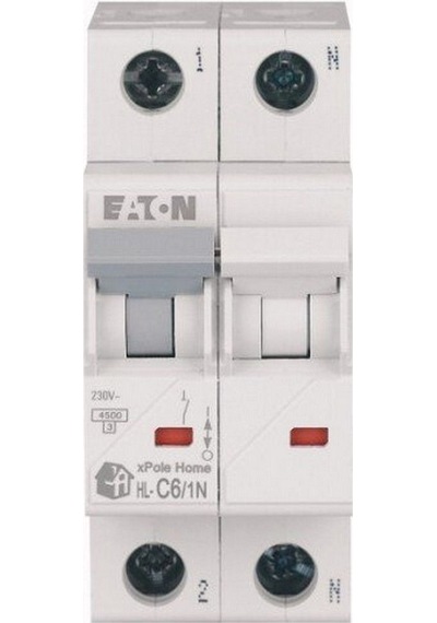 Eaton 194748 Minyatür Devre Kesici - 4,5ka - C Eğrisi - 1x6a+n