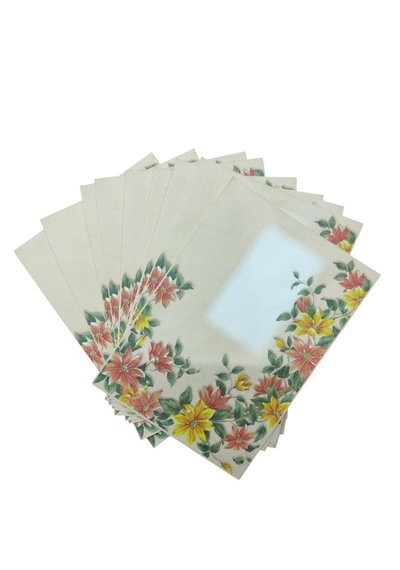 Keskin Color 13x18 Desenli Mektup Zarfı 10'lu Çiçek-6