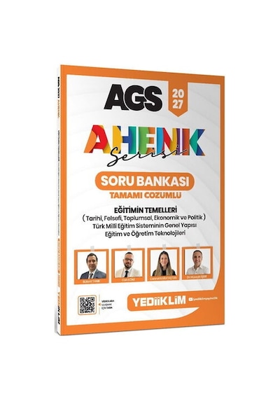 Yediiklim 2027 Ags Ahenk Serisi Eğitimin Temelleri Tamamı Çözümlü Soru Bankası Yediiklim Yayınları