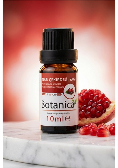 Botanica %100 Saf Nar Çekirdeği Yağı Anti Aging Cilt Yenileme Elastikiyet Artırıcı Doğal Bitkisel 10 Ml 10 ML