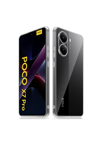 Poco X7 Pro Kılıf Lüx Şeffaf Silikon Renk