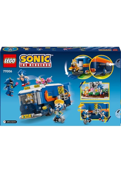 LEGO® Sonic the Hedgehog™ Sonic Takımı Komuta Kamyonu 77006 - 8 Yaş ve Üzeri Çocuklar için Yaratıcı Oyuncak Yapım Seti (747 Parça)