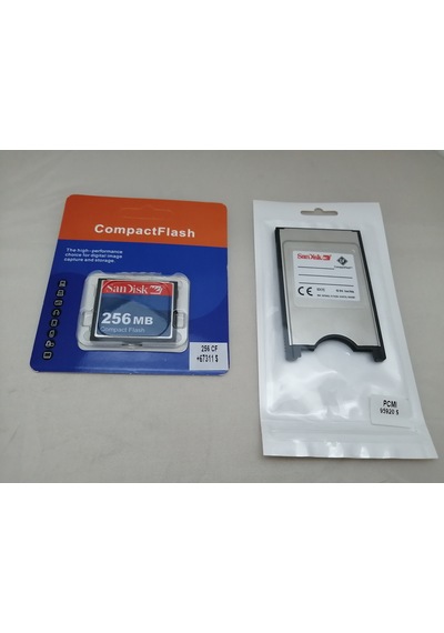 Sandisk 256 Mb Compact Flash Kart+ Pcmcıa Adatör